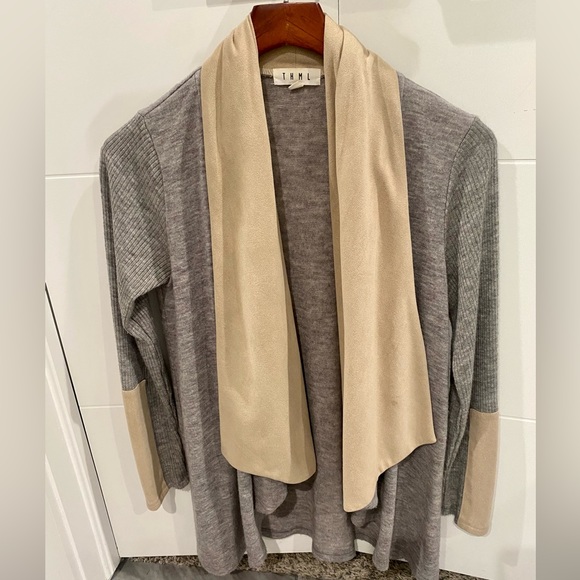 THML suede and cotton cardigan - Picture 2 of 9